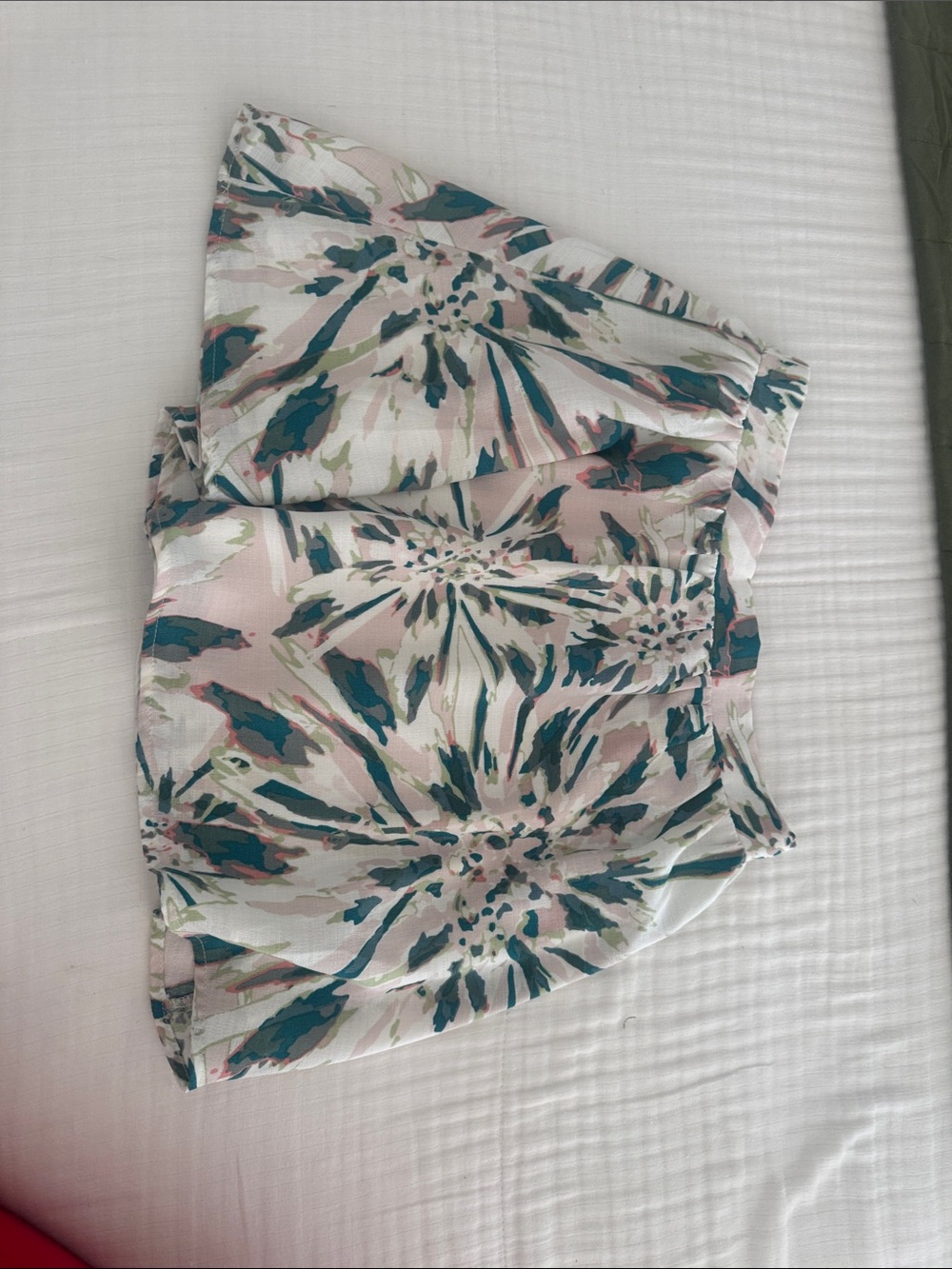 Sadie & Sage Floral Skirt in Pink, Teal & Cream